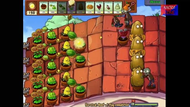 Serangan Pamungkas, Plant Vs Zombie Survival Roof, #5 смотреть онлайн