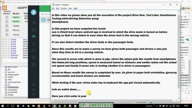 Drive Now Text Later: Nonintrusive Texting-while-Driving Detection using Smartphones  Android