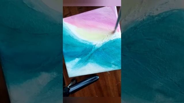 абстракция закат #живопись #авторскаякартина #закат #любовь