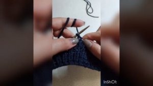 Патентная резинка поворотными рядами.