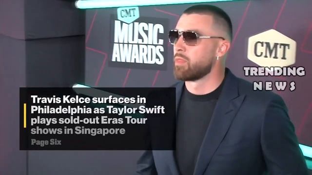 Travis Kelce Takes His Seat At Taylor Swift Latest Eras Tour Show In Singapore After Rancing Back смотреть онлайн