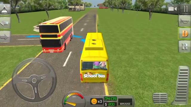 School Bus Driver 3D Simulator - Android GamePlay #2 смотреть онлайн