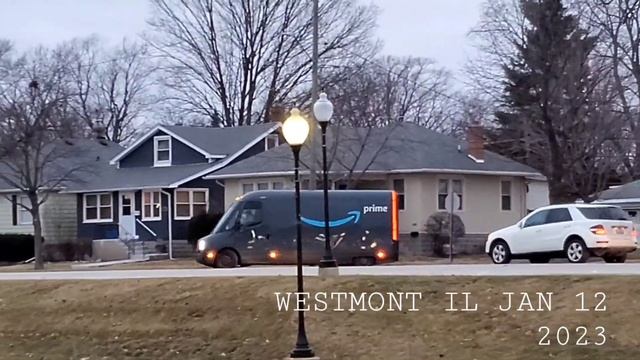 AMAZON ELECTRIC RIVIAN DELIVERY VAN.