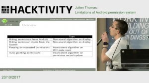 Julien Thomas - Limitations of Android permission system