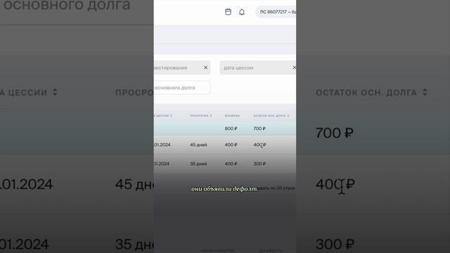 КРАУДЛЕГДИНГ - одни дефолты
