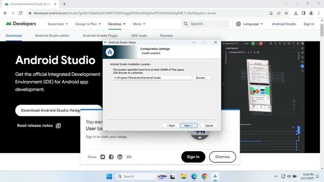 How to Download and Install Android Studio on Windows 11[Latest Version Hedgehog] #android #hedgeho
