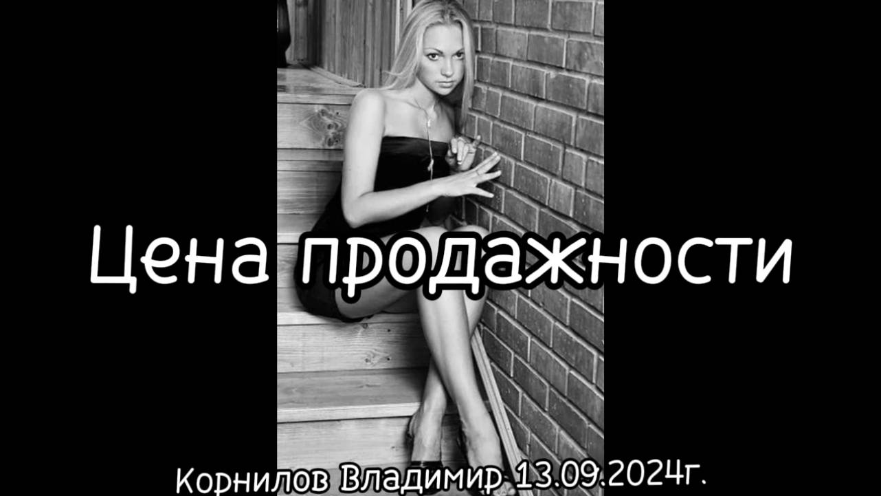 Цена продажности / Корнилов Владимир 13.09.2024г.