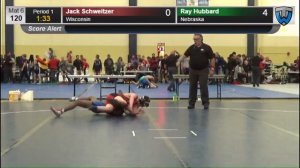 3105 Schoolboy 120 Jack Schweitzer Wisconsin vs Ray Hubbard Nebraska 7861938104