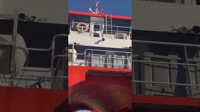 Wind Farm Boat In Dry Dock For Maintenance #boat #ship #catamaran #windfarm #merchantnavy #survey