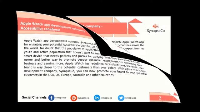 SynapseCo - Apple Watch App Development Company смотреть онлайн