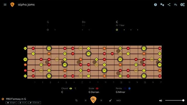 Electrifying Hendrix Style Guitar Jam Track in G (62 BPM)