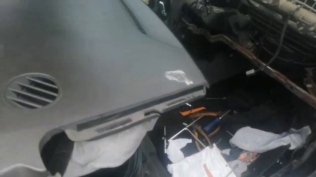 KIA SPORTAGE kar AC repair Changing the Evaporator inside the dashboard... смотреть онлайн