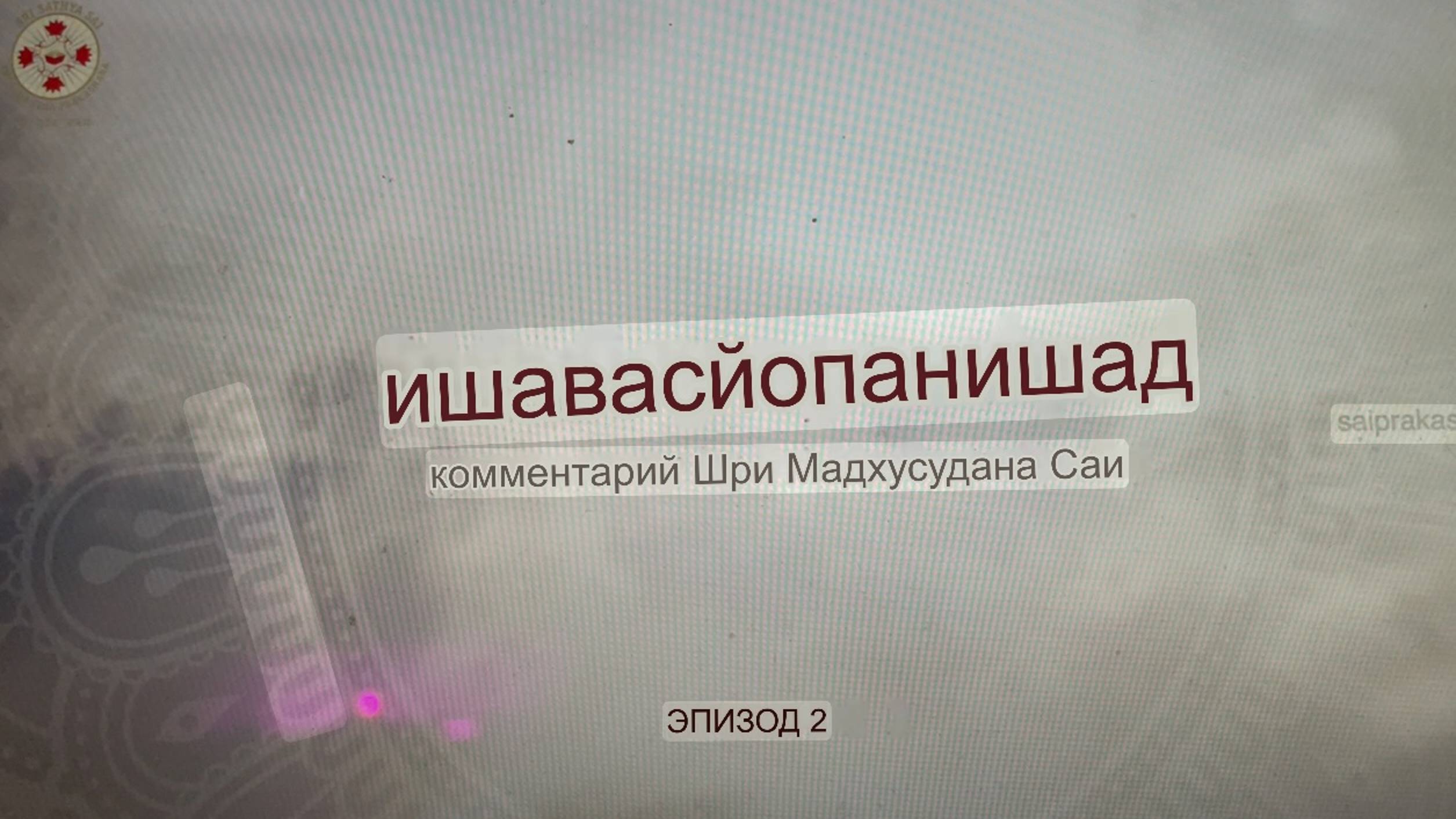 Эпизод 2: Мудрость Ишавасья Упанишады - Комментарий Шри Мадхусудана Саи #упанишады