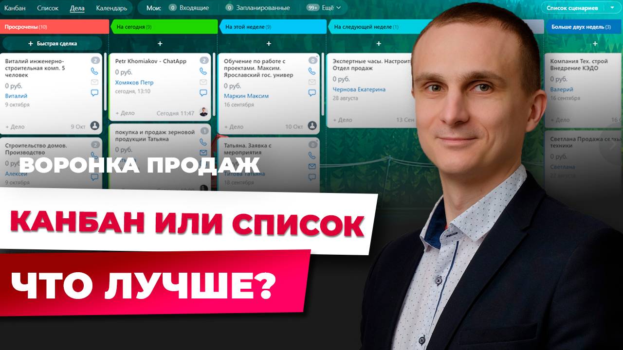 Канбан или список? Как управлять воронкой продаж в Битрикс24