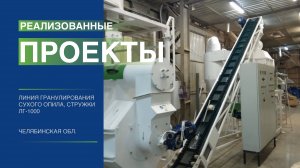 Линия гранулирования сухого опила и стружки ЛГ-1000