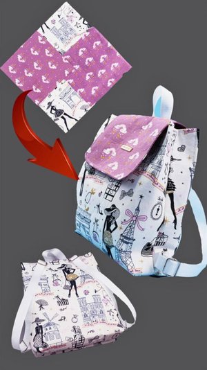 Как легко сшить симпатичный рюкзак - подробный урок для начинающих!👜✂️