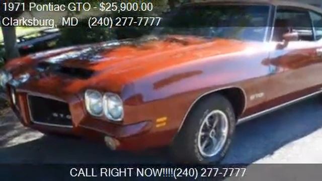 1971 Pontiac GTO 4 Speed смотреть онлайн