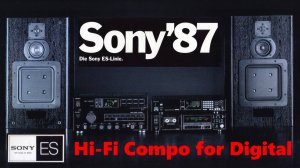 Sony 1987 Extremely High Standard Linie. Каталог аудиоаппаратуры