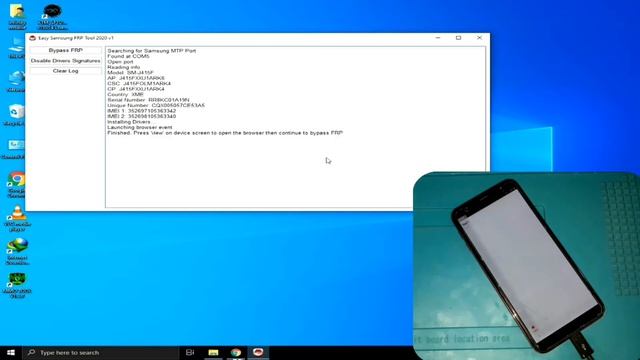 Easy Samsung FRP Tool 2020 2 sec Bypass FRP Samsung j4 Plus Android 8 By infinity Mobile