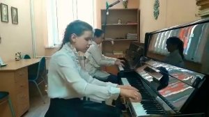 Вальс ( Г. Балаев). Исполнители: Коровина Влада и Телина Полина