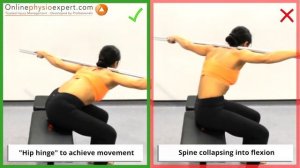 Seated good mornings lumbar extension + rotation strength 5 1 R