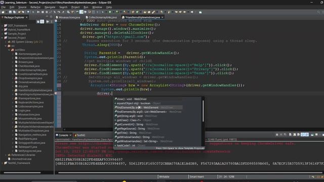 Handle GOOGLE Browser Windows in Selenium |