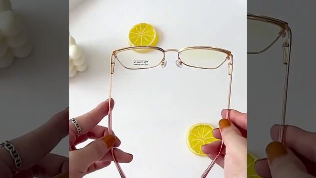 95700 Metal anti-blue light women's glasses frame can be equipped with myopia lenses смотреть онлайн