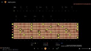 Burning Classic Rock Jam Track _ Guitar Backing Track (A Minor _ 75 BPM)