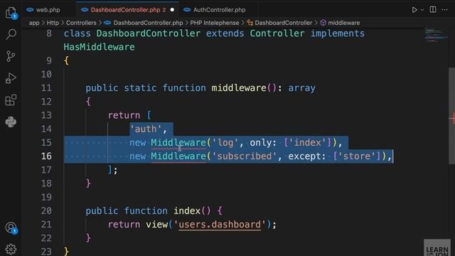 LARAVEL 11 Crash Course for Beginners 2024 ｜ #11 Middleware