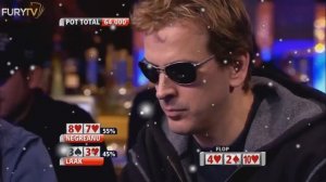 Poker. Невероятные руки Daniel Negreanu (Incredible hands) Часть 5 Соперник такого не ждал!!!