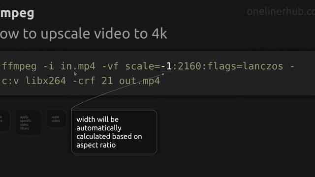 How To Upscale Video To 4k #ffmpeg