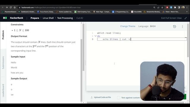Cut #2 | Hacker Rank Bash Problem solving #linux #opensource #bash #bashscripting