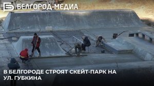 В Белгороде строят скейт-парк на ул. Губкина