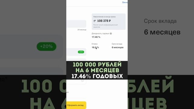Вклады в крупных банках (часть 1) #инвестиции #вклады #вклад