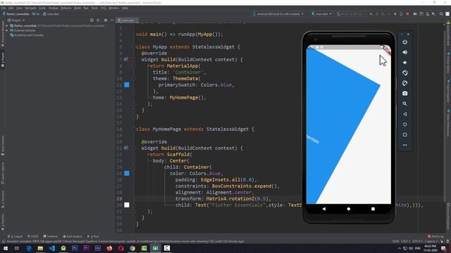 Flutter Container Widget - Flutter Widget Essentials #2 | Flutter Tutorial