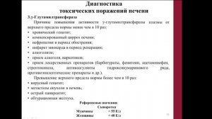Диагностика и интенсивная терапия гепато-и нефропатии в токсикологической клинике