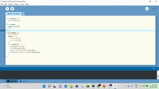 Processing Tutorials: Intermediate || Classes, Arraylists, Variables, For loops and custom function