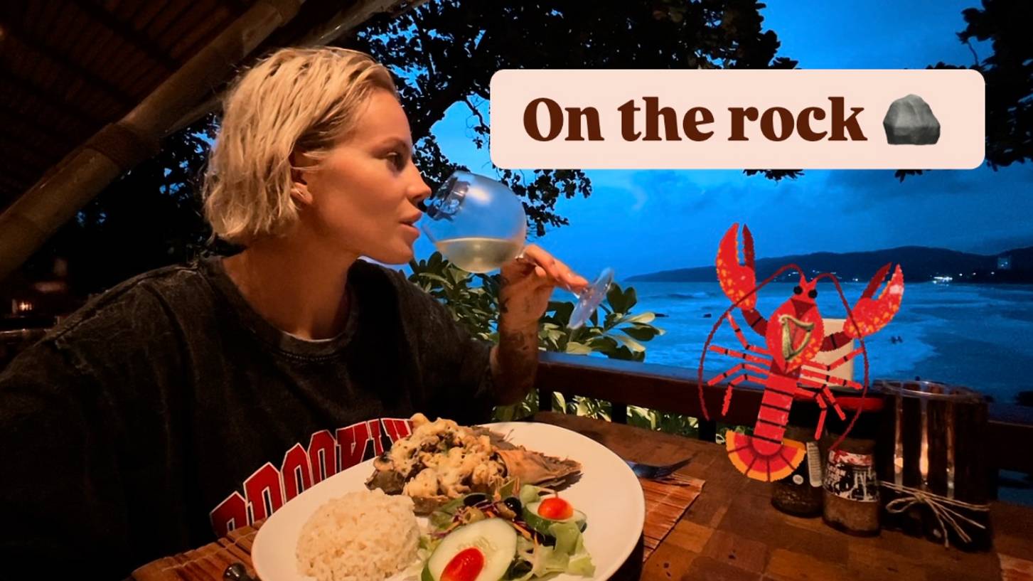 Самый дорогой ужин в ресторане "On the Rock" 🦐 на пляже Карон | Закат и лобстер 🦞