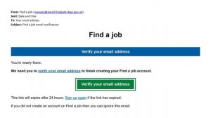 Find a job service - Creating a Jobseekers account