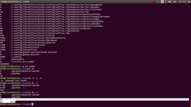 How to use du and df command in linux