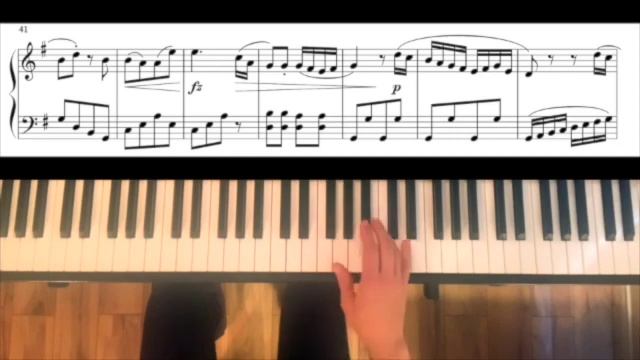 Muzio Clementi, Sonatina Op. 36 No. 2 in G Major (complete). Easy piano tutorial with full score смотреть онлайн