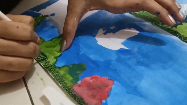 Poster Colour Painting for Beginners || Nature Landscape Painting || Drawing for Kids