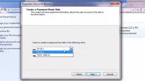 How to make a windows password reset disk.