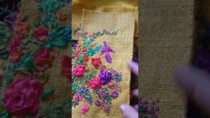Вышивки из атласных лент