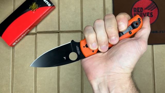 Нож складной Spyderco Shaman C229ORGPBK реплика - обзор!