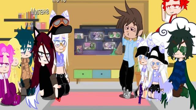 Рякция клонов на меме Полины кудряшки «зелёные очки»/ау , АуШеЧкА мОя / Поля это шикарно!! смотреть онлайн