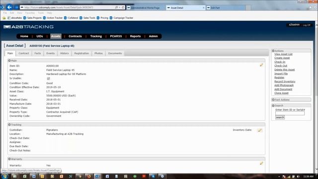 RFID Mobile Asset Tracking Demo