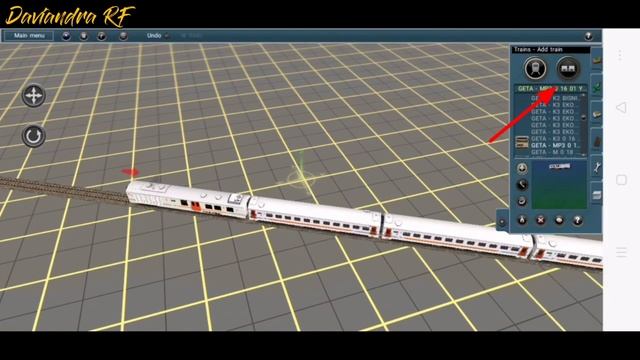 cara membuat rangkaian kereta api di game Trainz Simulator Android
