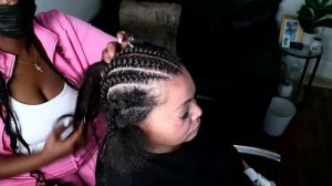 CORNROWS || Watch Me Work || CORNROWS TUTORIAL || Braided By Val #protectivestyle #naturalhairstyle