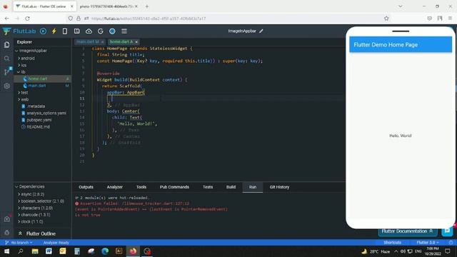 Add Image On Appbar | Flutter Tutorial | Flutter Speed Code | Flutter Appbar Tutorial | Nahid